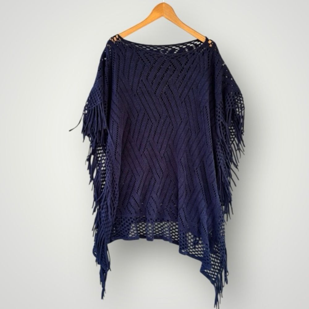 🎉5 for $45🎉 Justin & Taylor poncho top one size S,M,L